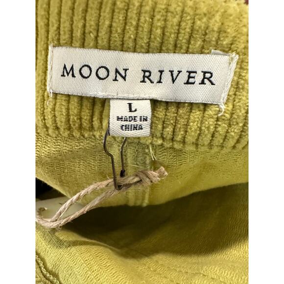Moon River Lulu's Corduroy Zipper Skirt, 90's, Y2K, Chartreuse, NWT, Size L - Picture 6 of 8